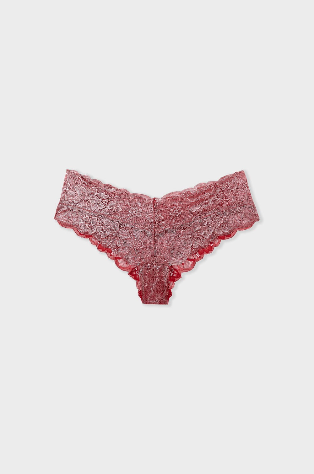 Braga brasile&ntilde;a con forma de V en encaje;${refinementColor}