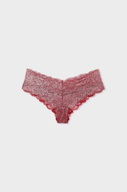 Braga brasile&ntilde;a con forma de V en encaje;${refinementColor}