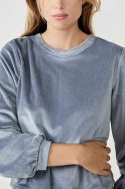 Sweat effet velours;${refinementColor}