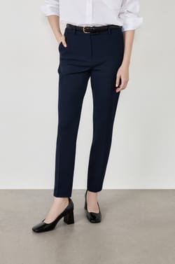 Trousers with a cigarette cut;${refinementColor}