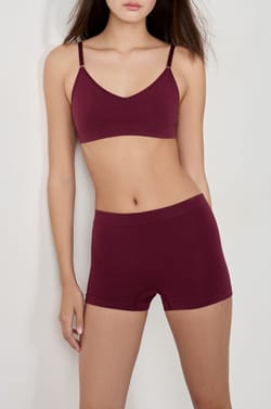 Short boyleg sans coutures en coton biologique;${refinementColor}