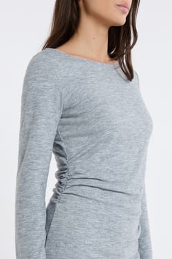 Robe longue &agrave; col bateau;${refinementColor}