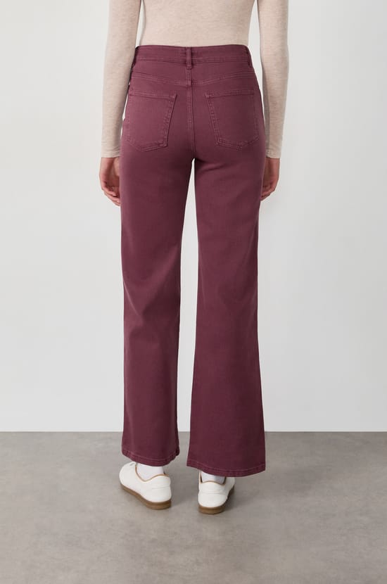 Pantalón recto de algodón;${refinementColor}
