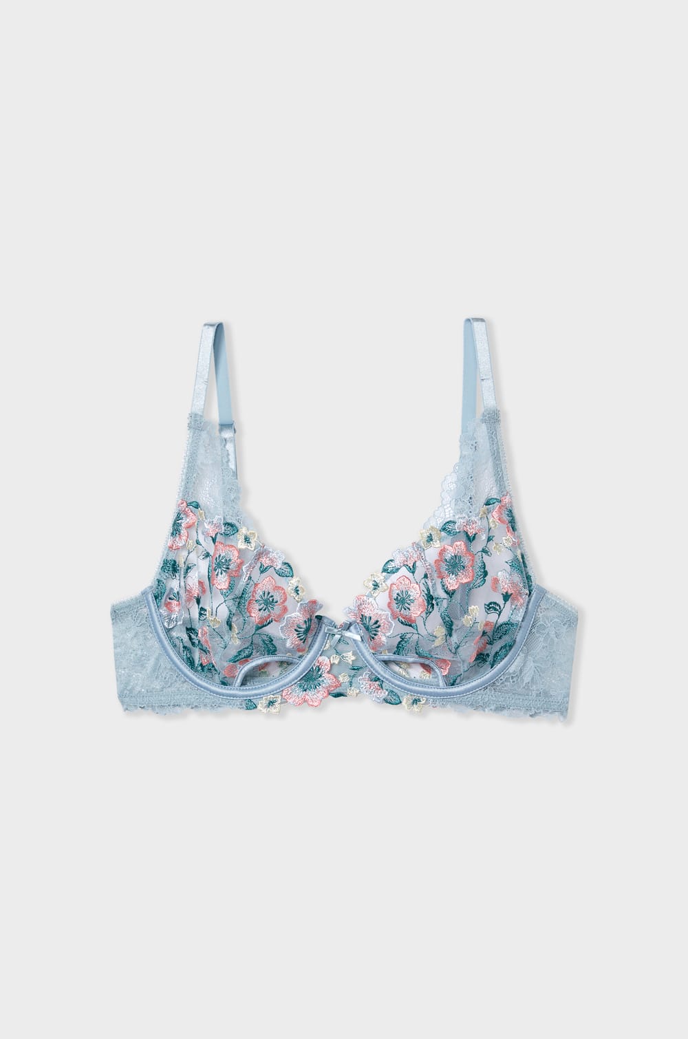 Lace Balconette Bra;${refinementColor}