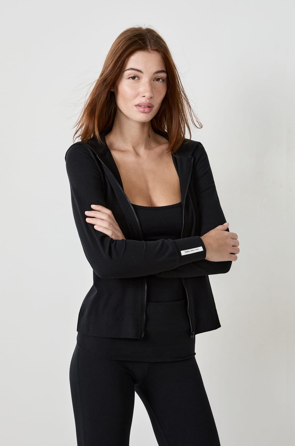 NOT US - Sweat zippé à capuche en coton;${refinementColor}