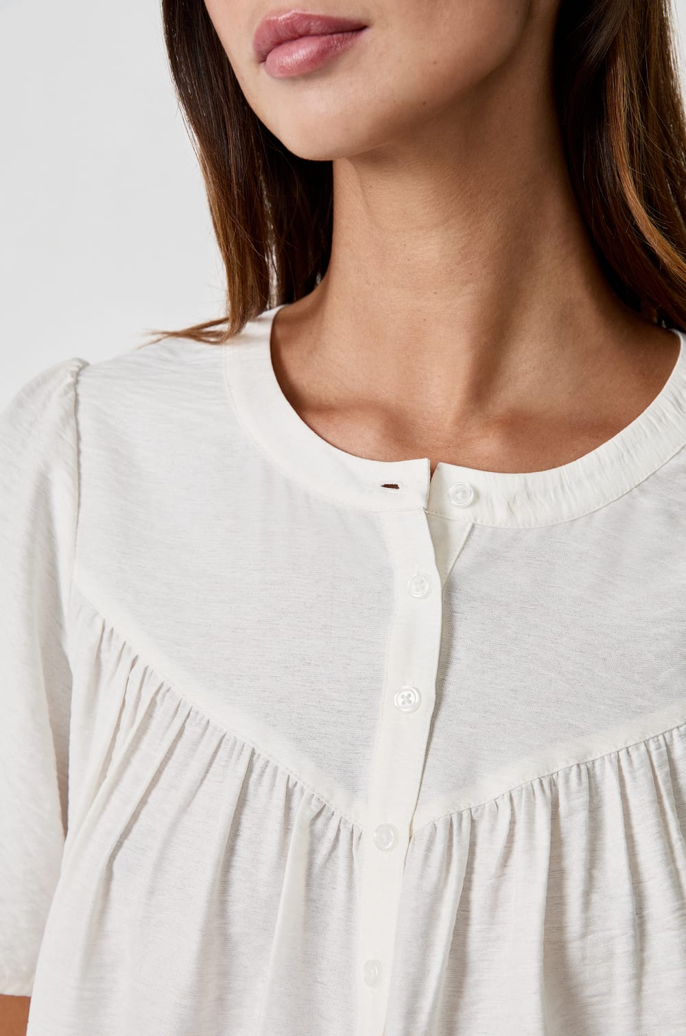 Blouse manches courtes;${refinementColor}