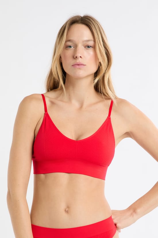 Soutien-gorge brassière sans armature;${refinementColor}