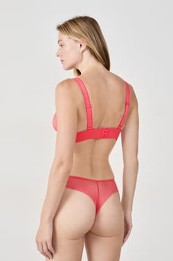 Wireless Triangle Bra Tulle;${refinementColor}