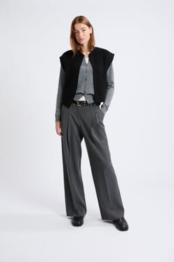 Gilet sans manches grosse maille;${refinementColor}