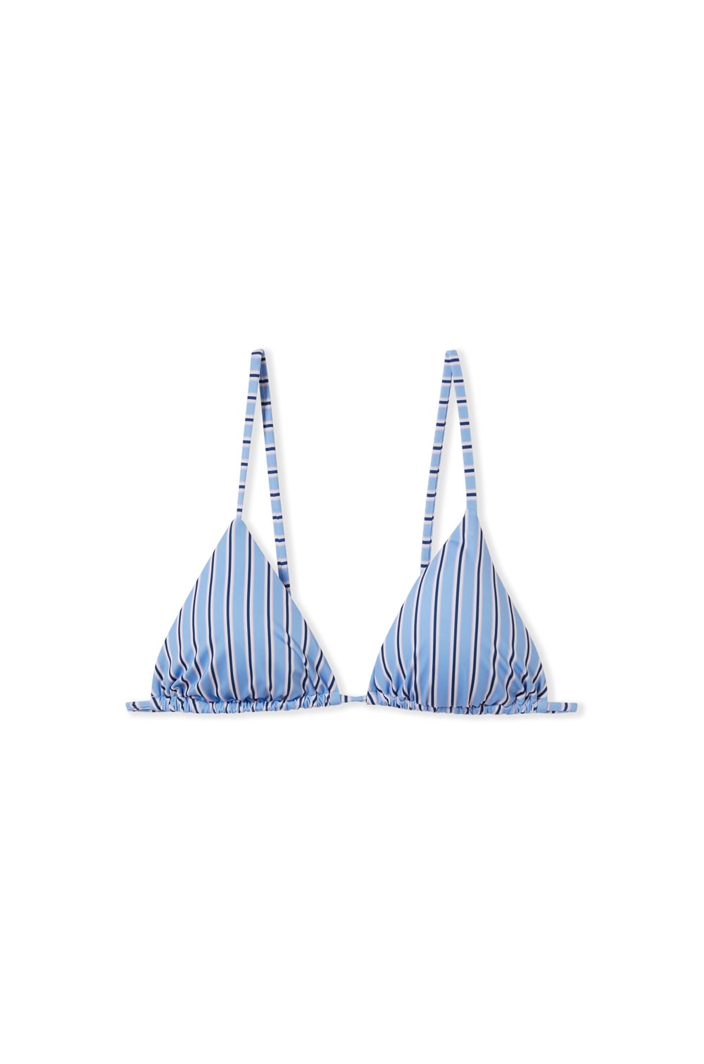 Haut de maillot de bain triangle &agrave; rayures;${refinementColor}