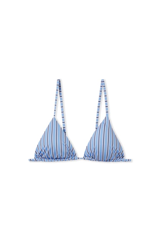 Haut de maillot de bain triangle &agrave; rayures;${refinementColor}