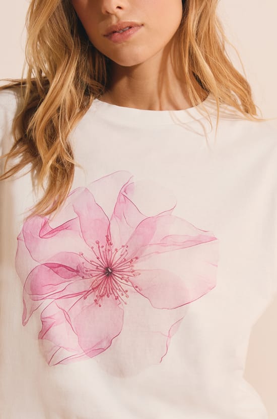 Camiseta sin mangas con estampado floral;${refinementColor}