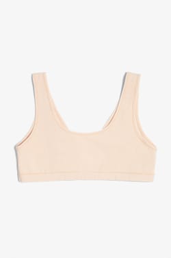 Reversible bralette in stretchy organic cotton;${refinementColor}