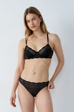 Soutien-gorge corbeille en dentelle;${refinementColor}