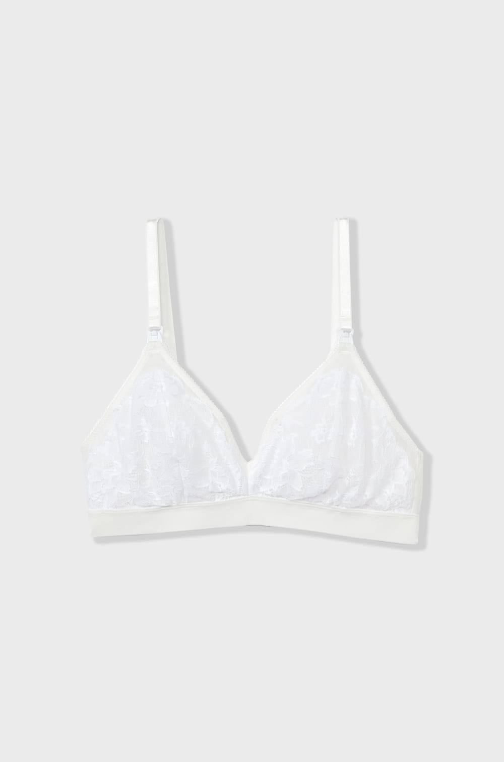 Soutien-gorge triangle sans armatures de maternité, clips d'allaitement;${refinementColor}