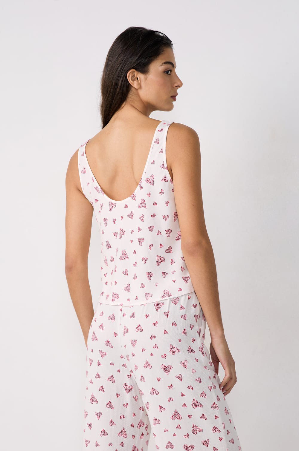 Heart Pattern Top;${refinementColor}