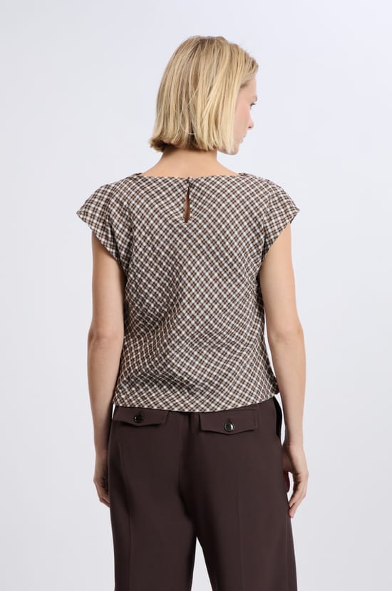 Top à carreaux;${refinementColor}