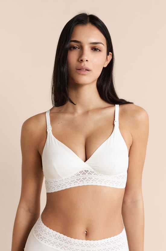 Bra N.8 - The Wireless Triangle Maternity Bra with Nursing Clips;${refinementColor}