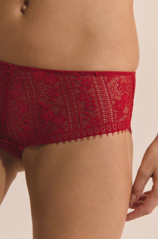 Shorty en dentelle;${refinementColor}
