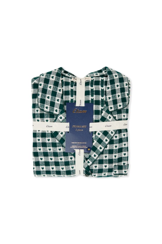 BLOQUER S45 Ensemble de pyjama 2 pi&egrave;ces en coton &agrave; carreaux;${refinementColor}