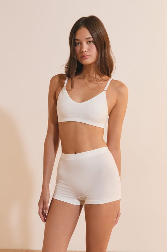 Optimal Comfort Cotton Bralette;${refinementColor}