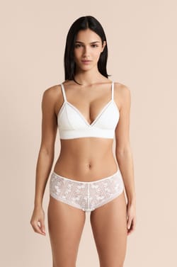 Soutien-gorge N.8 - Le triangle sans armatures en dentelle sans teinture;${refinementColor}