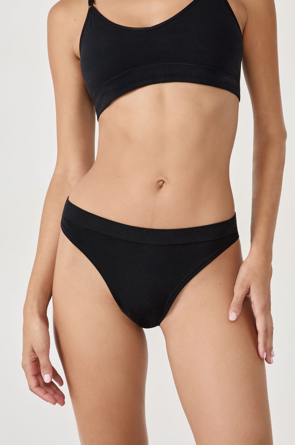 Tanga confort optimal en coton;${refinementColor}