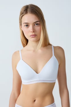 Soutien-gorge sans armatures coques fines en coton biologique;${refinementColor}