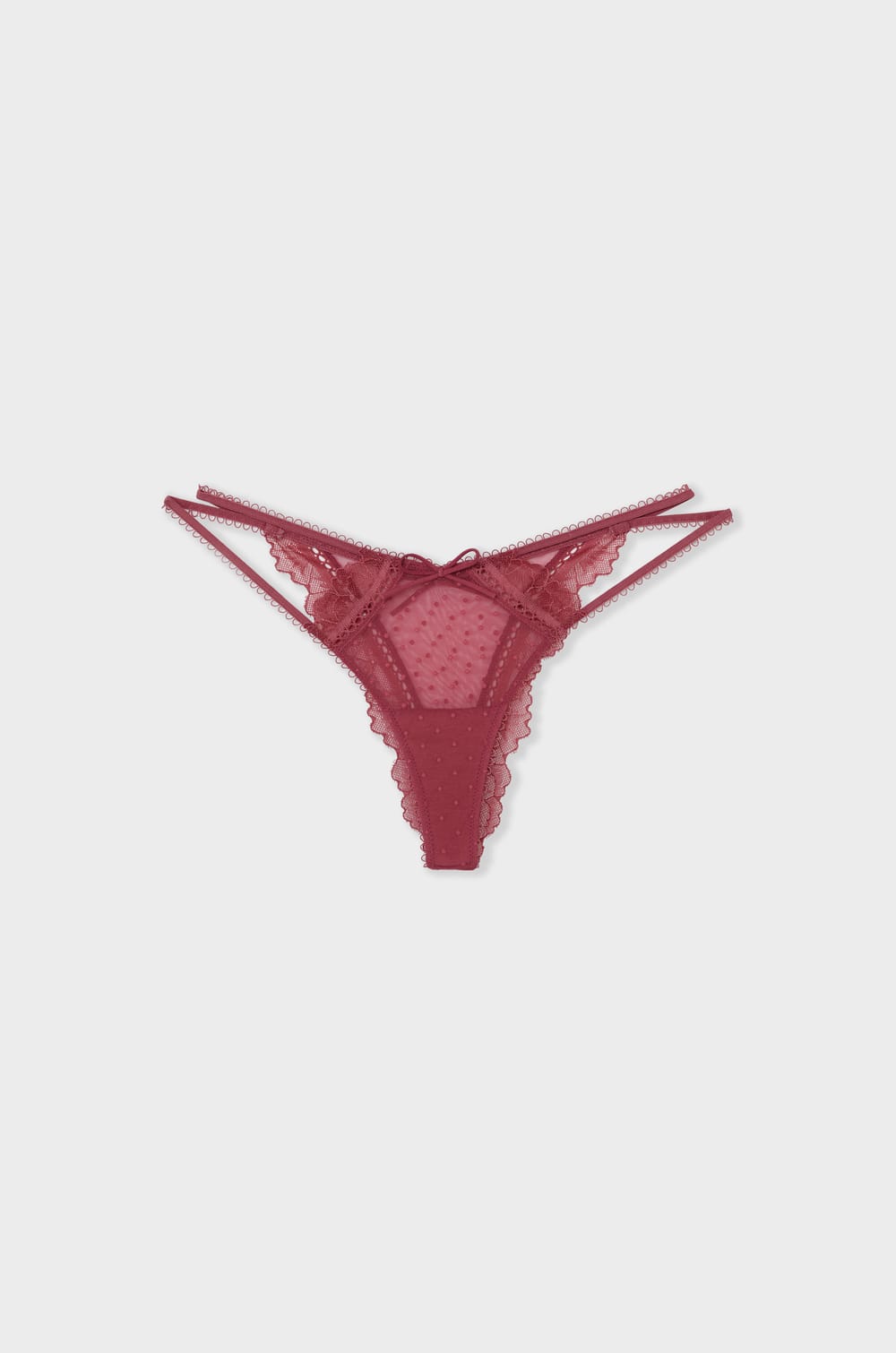 Tanga in Tulle and Lace;${refinementColor}