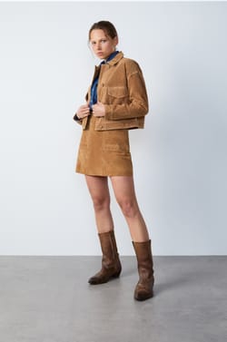 Veste en daim;${refinementColor}
