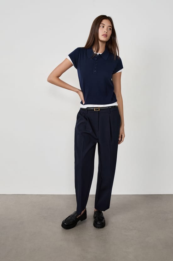Pantalon coupe carotte;${refinementColor}