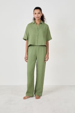 Short-Sleeved Shirt In 100% Cotton;${refinementColor}