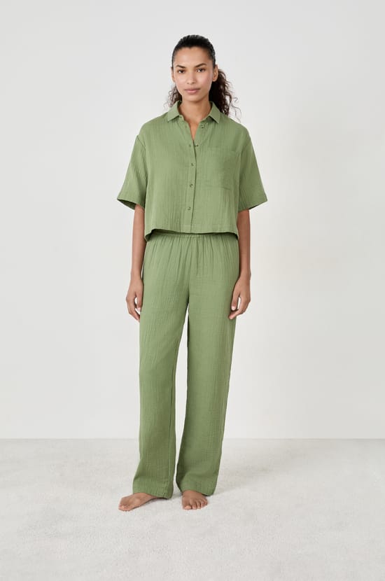 Chemise manches courtes 100% coton;${refinementColor}