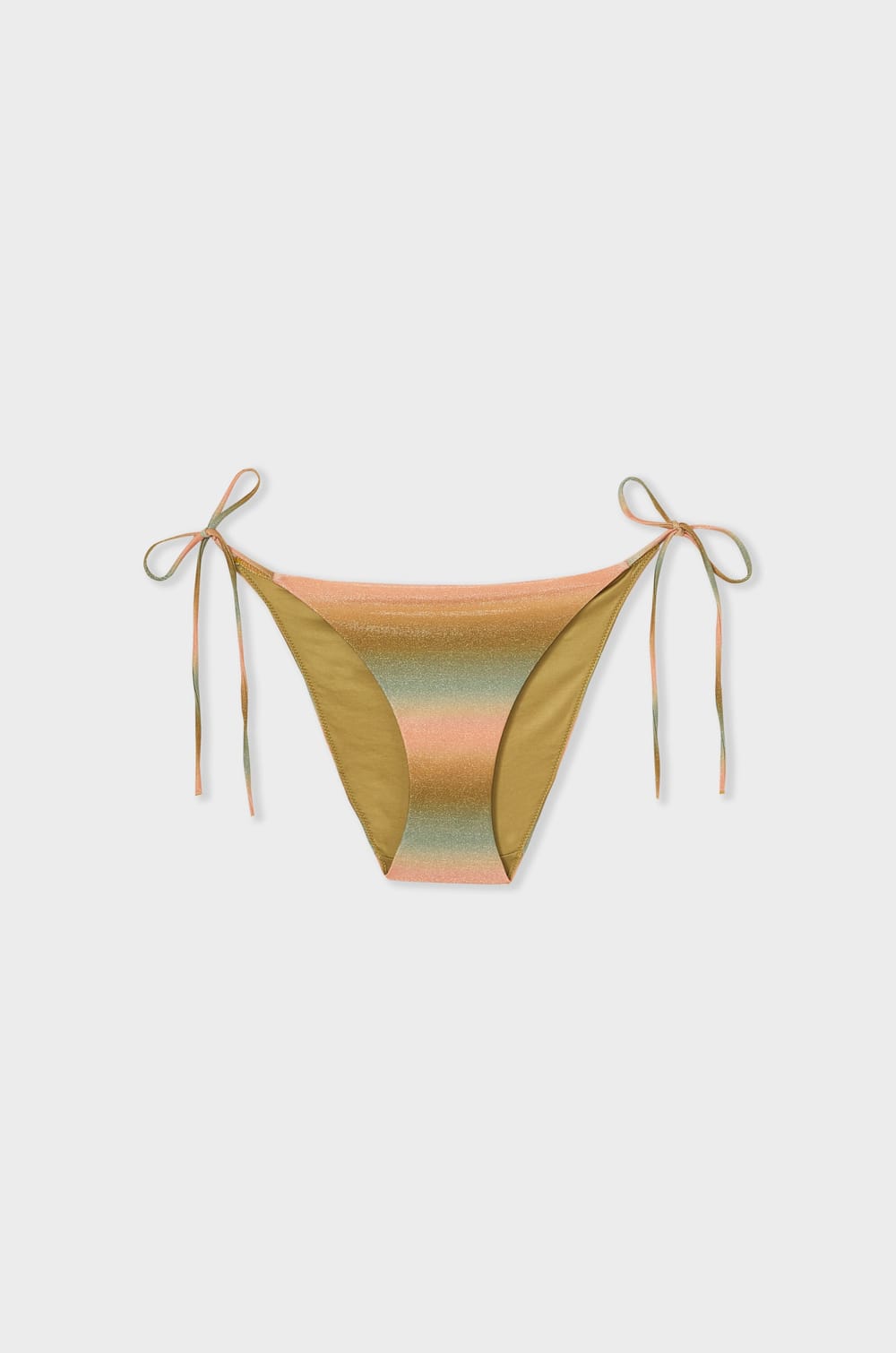 Sequined Bikini Bottom Tie-Side Brief;${refinementColor}
