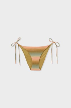 Sequined Bikini Bottom Tie-Side Brief;${refinementColor}