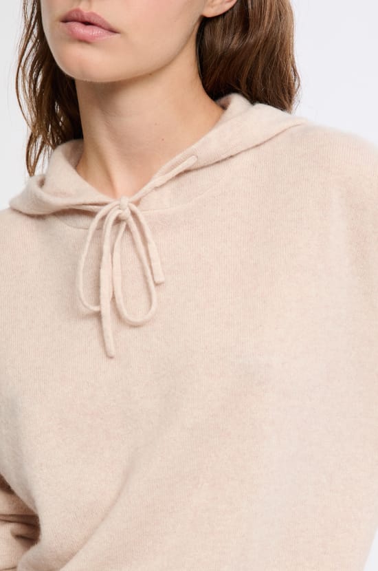 Pull à capuche en cachemire;${refinementColor}