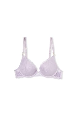 Soutien-gorge N.2 - Le push-up plongeant en broderie florale;${refinementColor}
