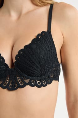 Bra N.2 - The Plunge Push-up in Lace;${refinementColor}