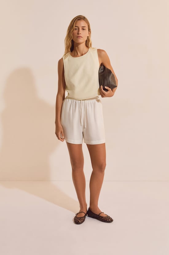 Top sans manches avec lin;${refinementColor}