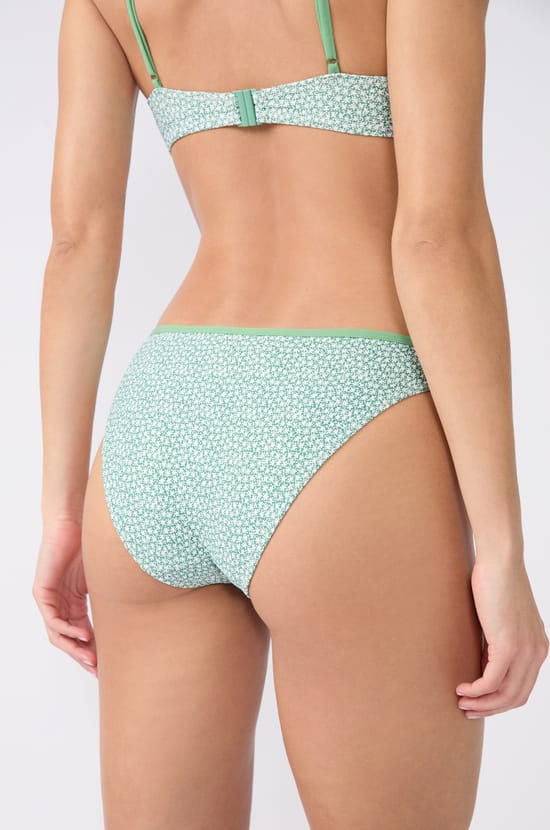 Culotte bikini bas de maillot fleuri;${refinementColor}