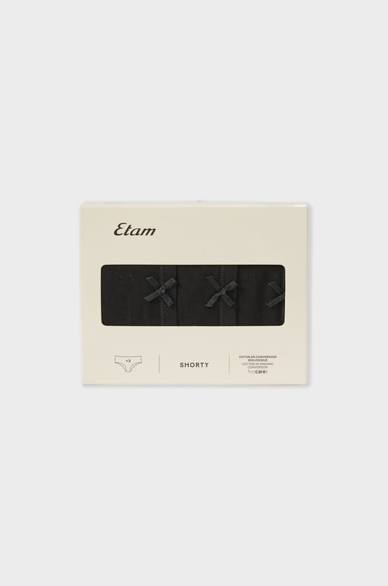 Pack of 3 Cotton Boyshorts;${refinementColor}