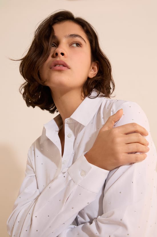 Chemise avec coton;${refinementColor}
