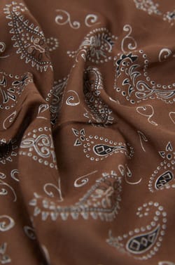 Patterned Cotton Scarf;${refinementColor}