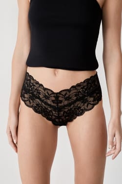 V-shape Lace Hipster;${refinementColor}