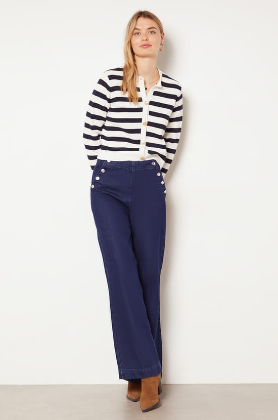 Striped Cardigan;${refinementColor}