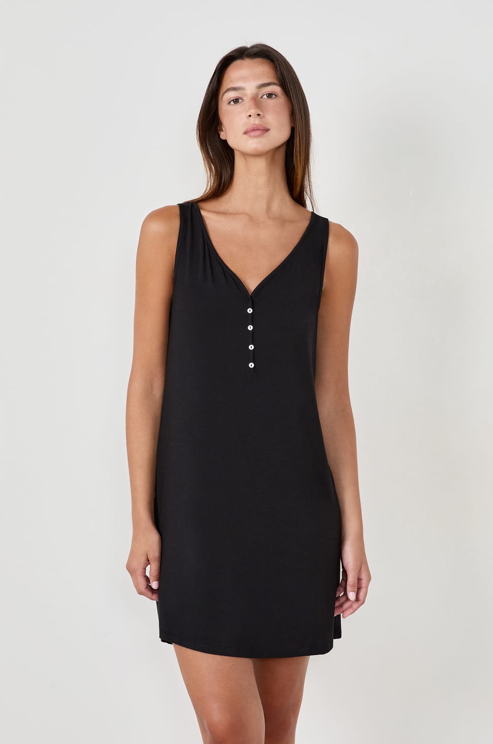 Camisón tirante de modal;${refinementColor}