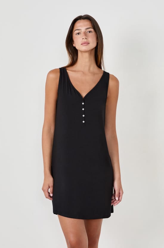Camisón tirante de modal;${refinementColor}