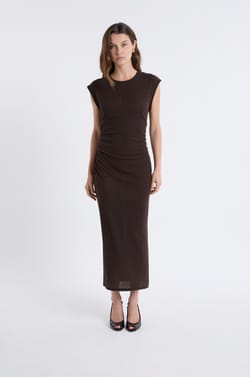 Robe longue fendue;${refinementColor}