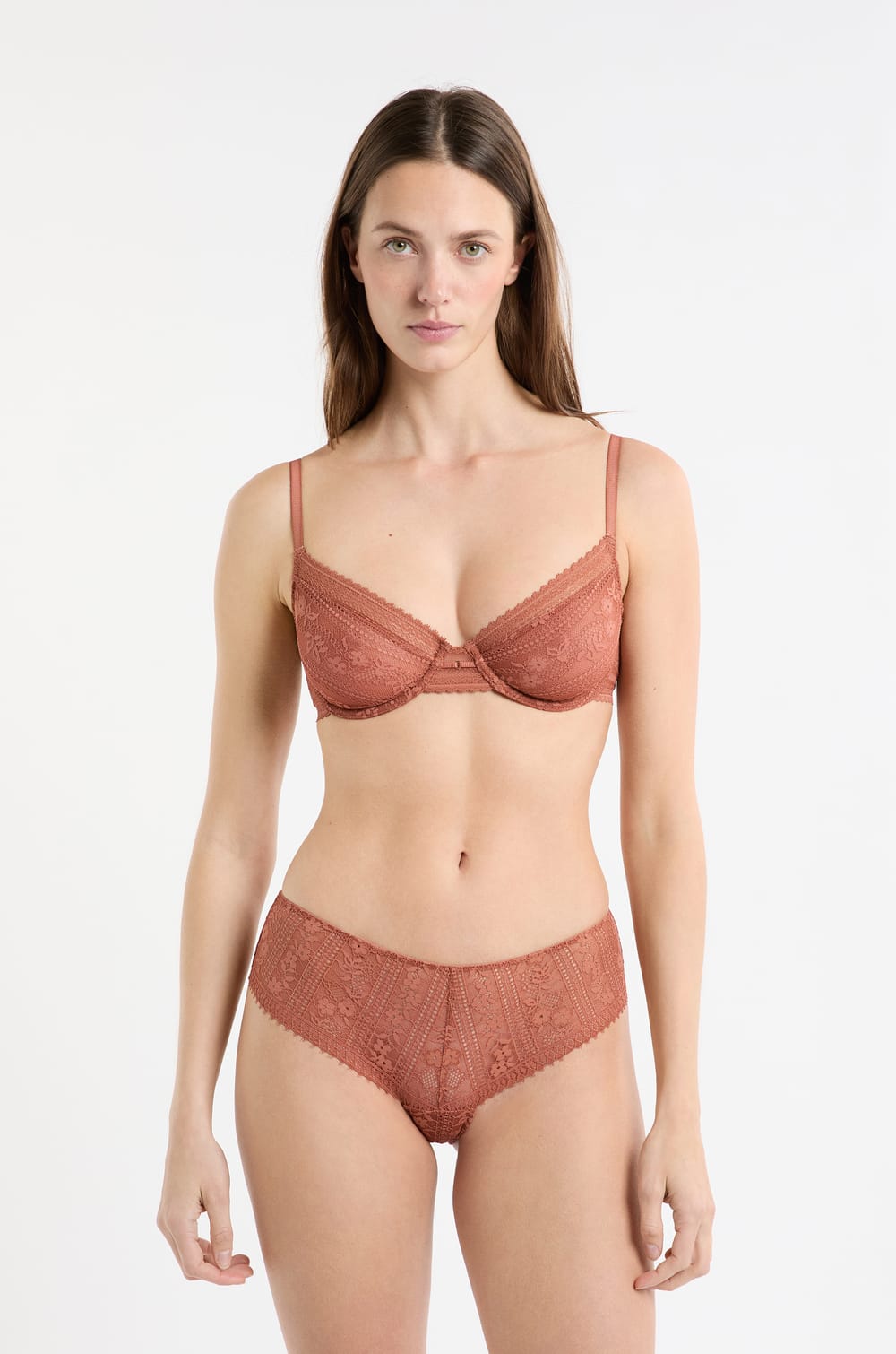 Lace Bra with Golden Jewel Detail;${refinementColor}