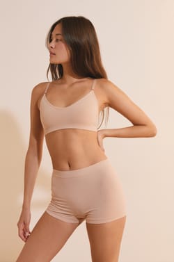 Optimal comfort cotton bralette;${refinementColor}